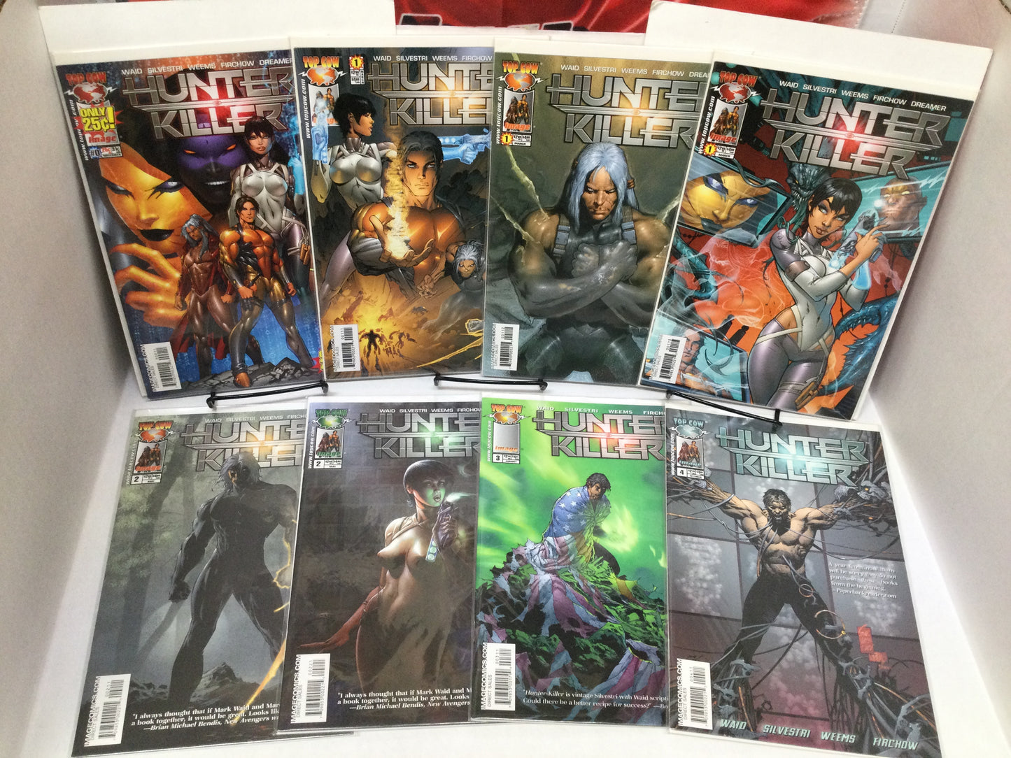 Hunter Killer #0, 1-11 + Dossier (two variants for #1, one variant for #2&7)