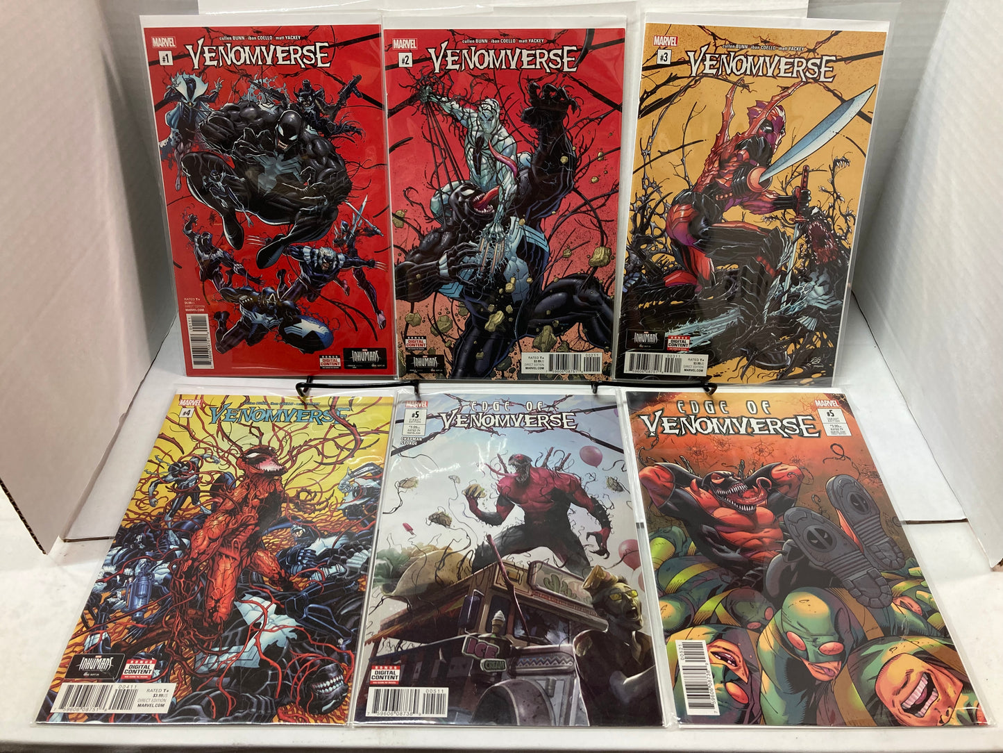Venomverse *LOT* Issues #1-5 – Marvel (2017) #5 direct and variant edition