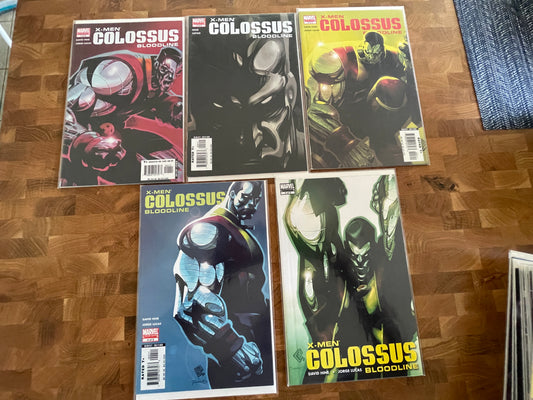 X-Men: Colossus Bloodline #1 - 5 | Marvel | David Hine Jorge Lucas | 2005 Set