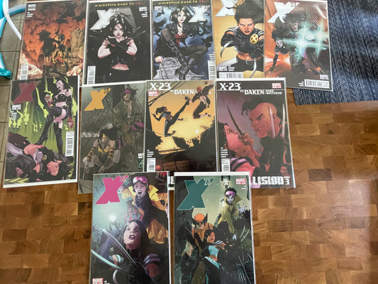 X-23 (Marvel, March 2011) Lot 1-11 consecutive run #1 HTF 2nd print  variant