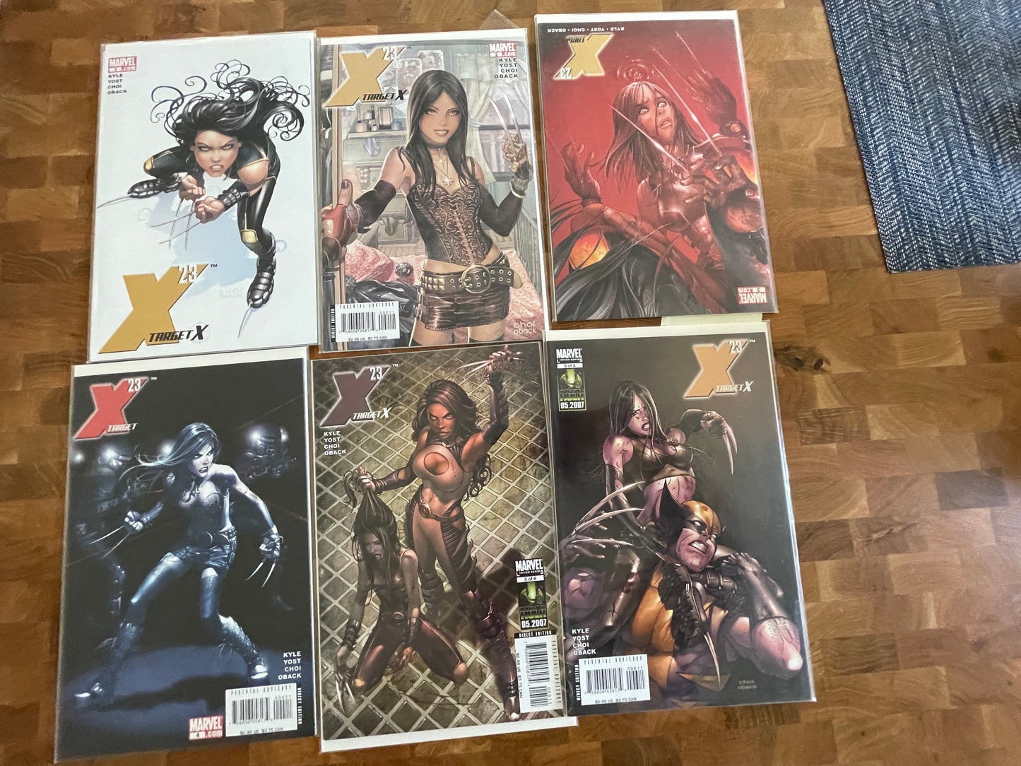 X-23 TARGET X SET #1-6 Complete Run, 2007 Marvel Comics Kyle Yost ft Wolverine