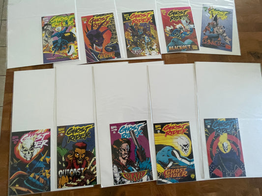 Ghost Rider Mini Comic 1-6,8-11  Promo Giveaways 1995 Toy Biz missing #7 for set