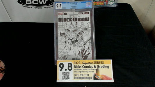 Black Widow # 1 (2020) CGC 9.8 McGuinness Sketch Cover Marvel Fortnite