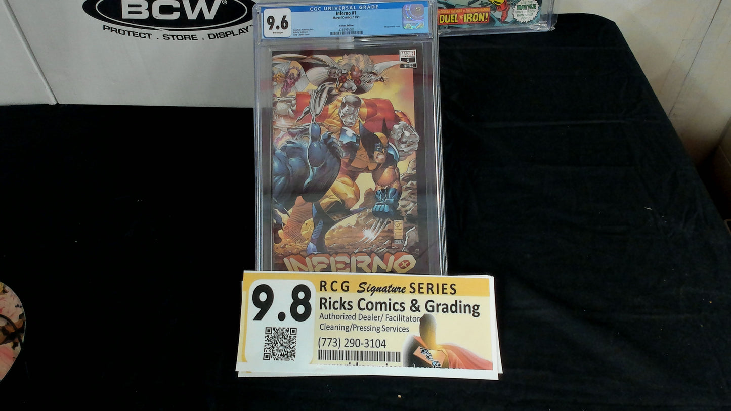 Inferno #1 Greg Capullo 1:50 Hidden Gem Wraparound Variant CGC 9.8