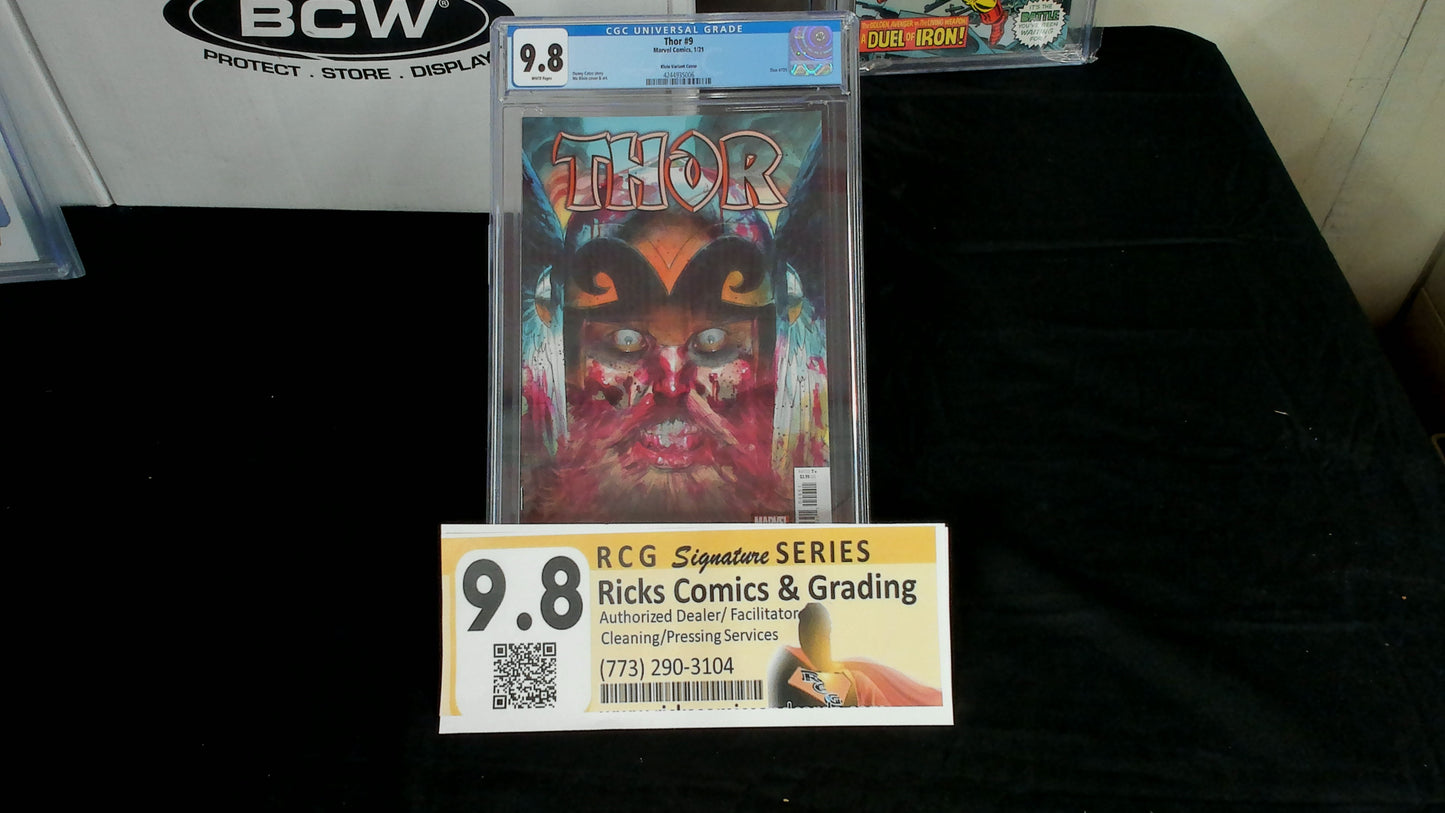 THOR #9 CGC 9.8 GRADED 1:25 RATIO KLEIN VARIANT MARVEL COMICS 2021