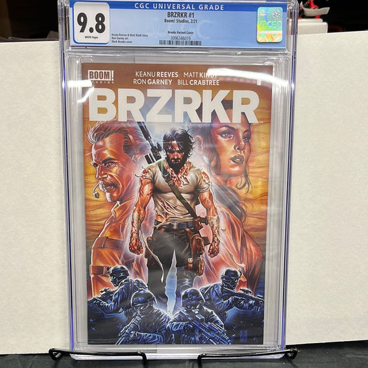 BRZRKR #1 Brooks Keanu Reeves and Matt Kindt! Book Studios CGC 9.8