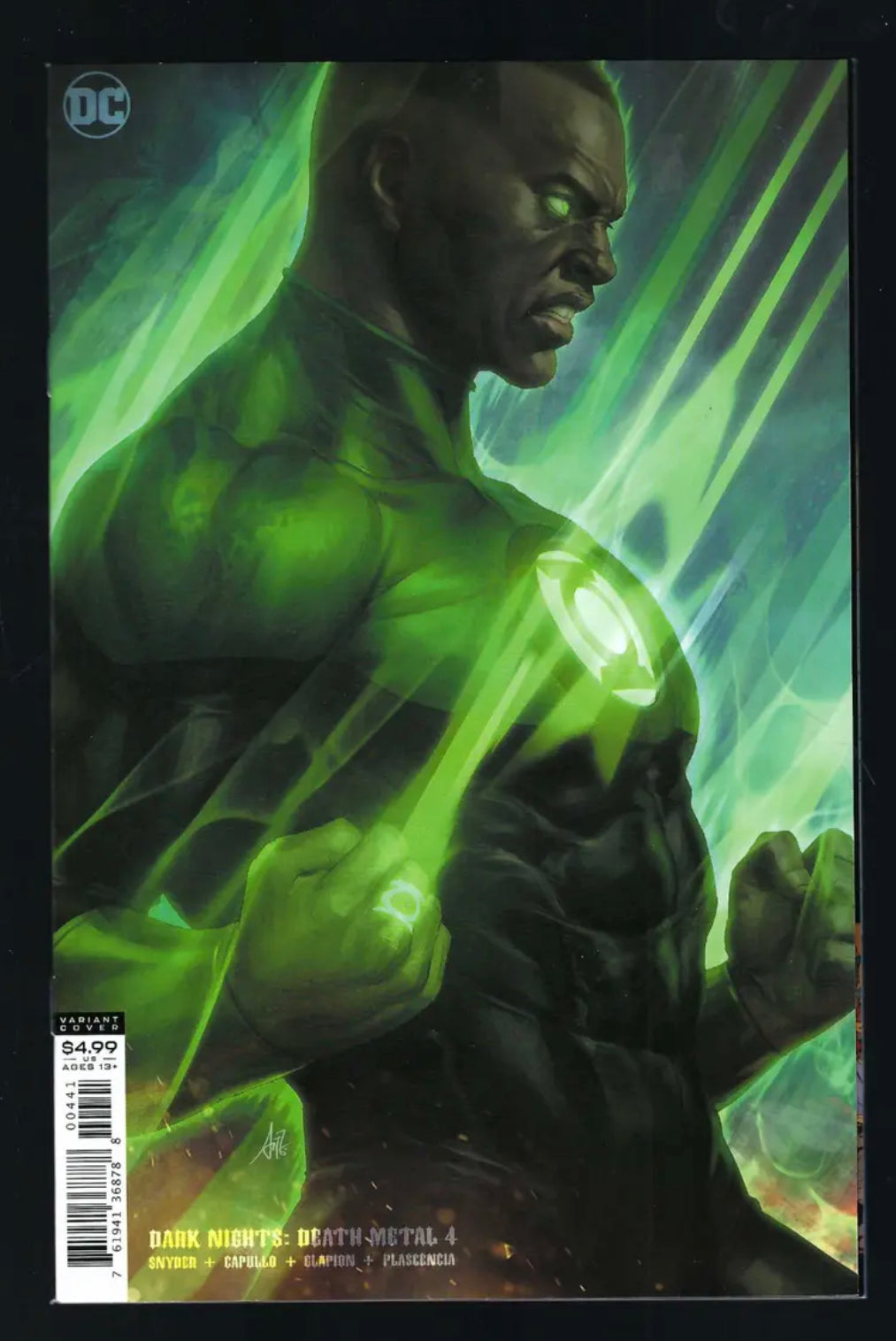 Dark Nights Death Metal #4 (Of 7) Cover D Stanley Artgerm Lau Green Lantern John Stewart Variant