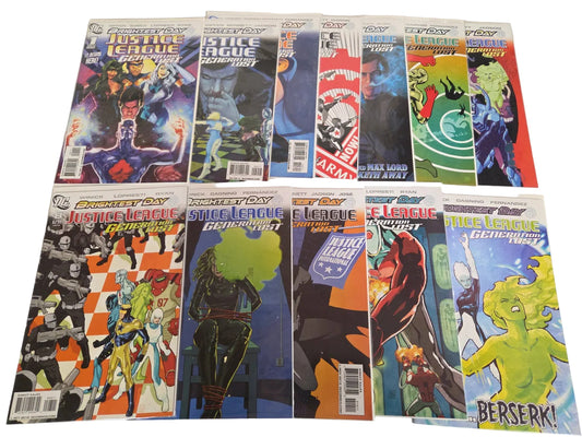 DC Comics JUSTICE LEAGUE GENERATION LOST 10 BOOK LOT #1-24 BRIGHTEST DAY 2010