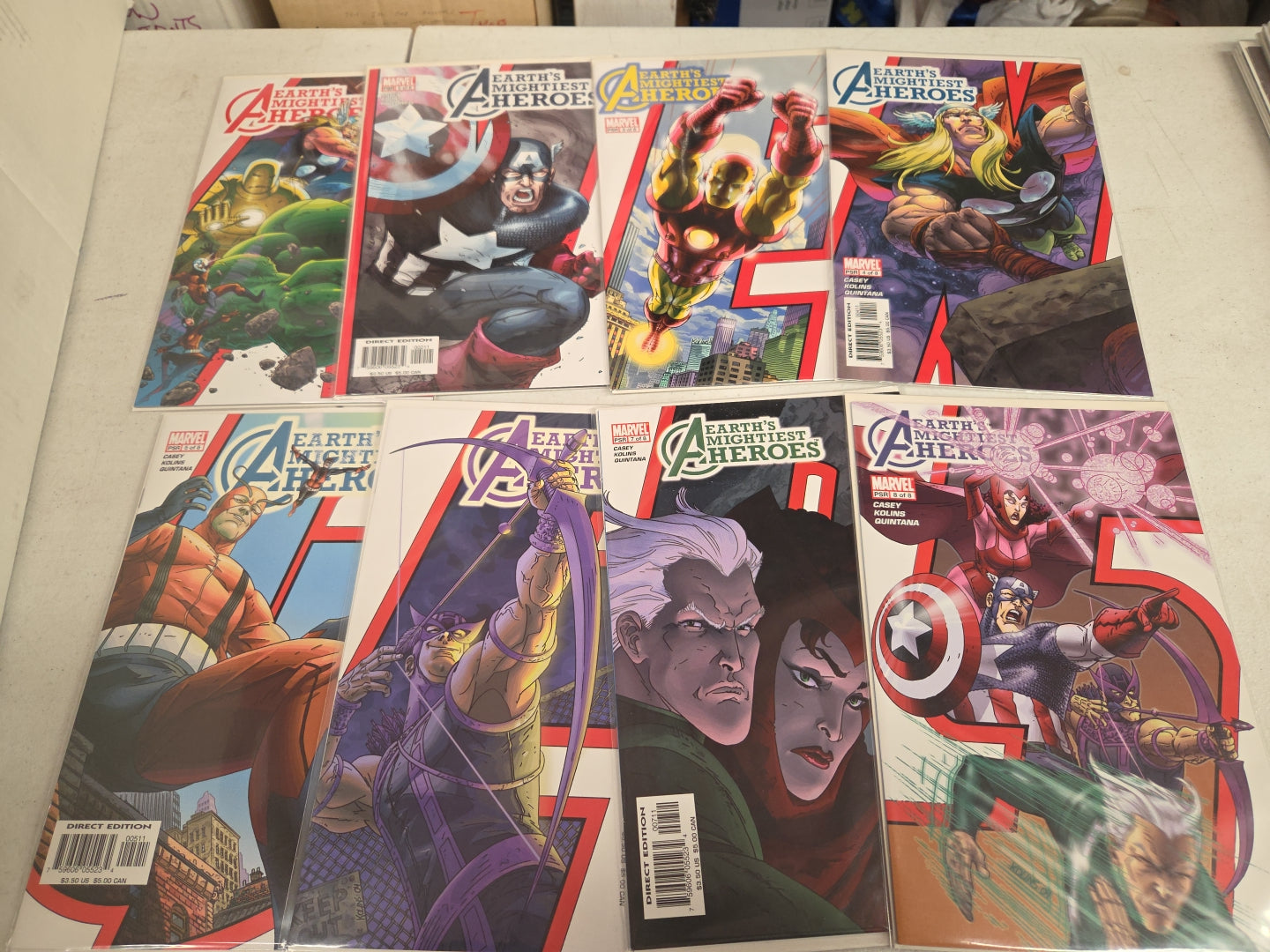 Avengers: Earth's Mightiest Heroes #1-8 Variant #1-6,8 Marvel Comics Series 2010
