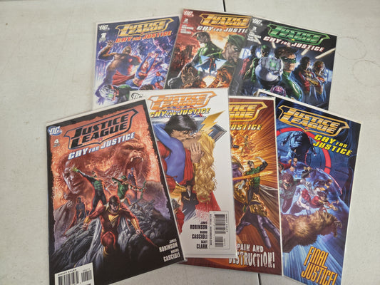 Justice League Cry for Justice #1-7 2009 Complete Set