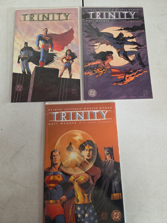 Trinity 1-3 Full Series Matt Wagner Batman Superman Wonder Woman DC Comics TPB