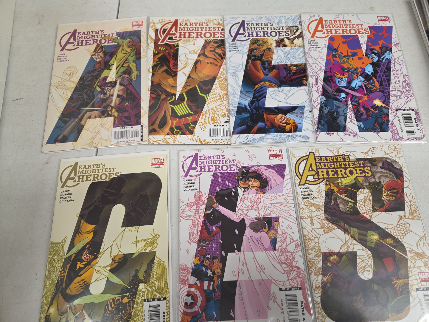 Avengers: Earth's Mightiest Heroes #1-8 Variant #1-6,8 Marvel Comics Series 2010