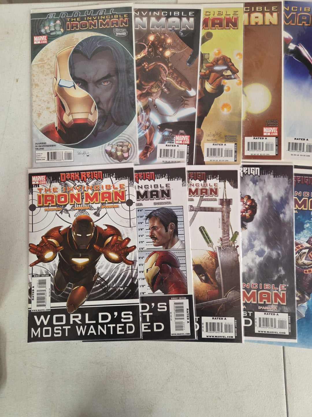 Marvel: Invincible Iron Man Vol. 1 (2008) #1-33, w/annual
