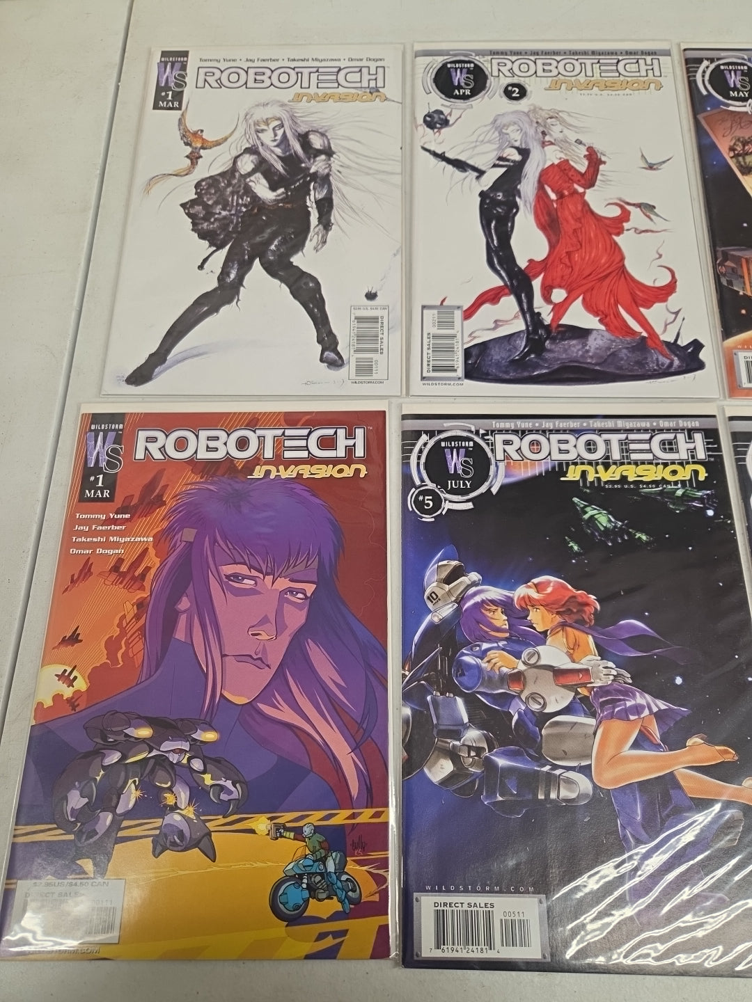 Robotech Invasion #1-5 (2003 WildStorm) Complete Mini Series Anime Sci-Fi