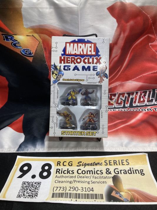 MARVEL HEROCLIX GAME STARTER SET 2004 Spider-Man Wolverine Sabertooth