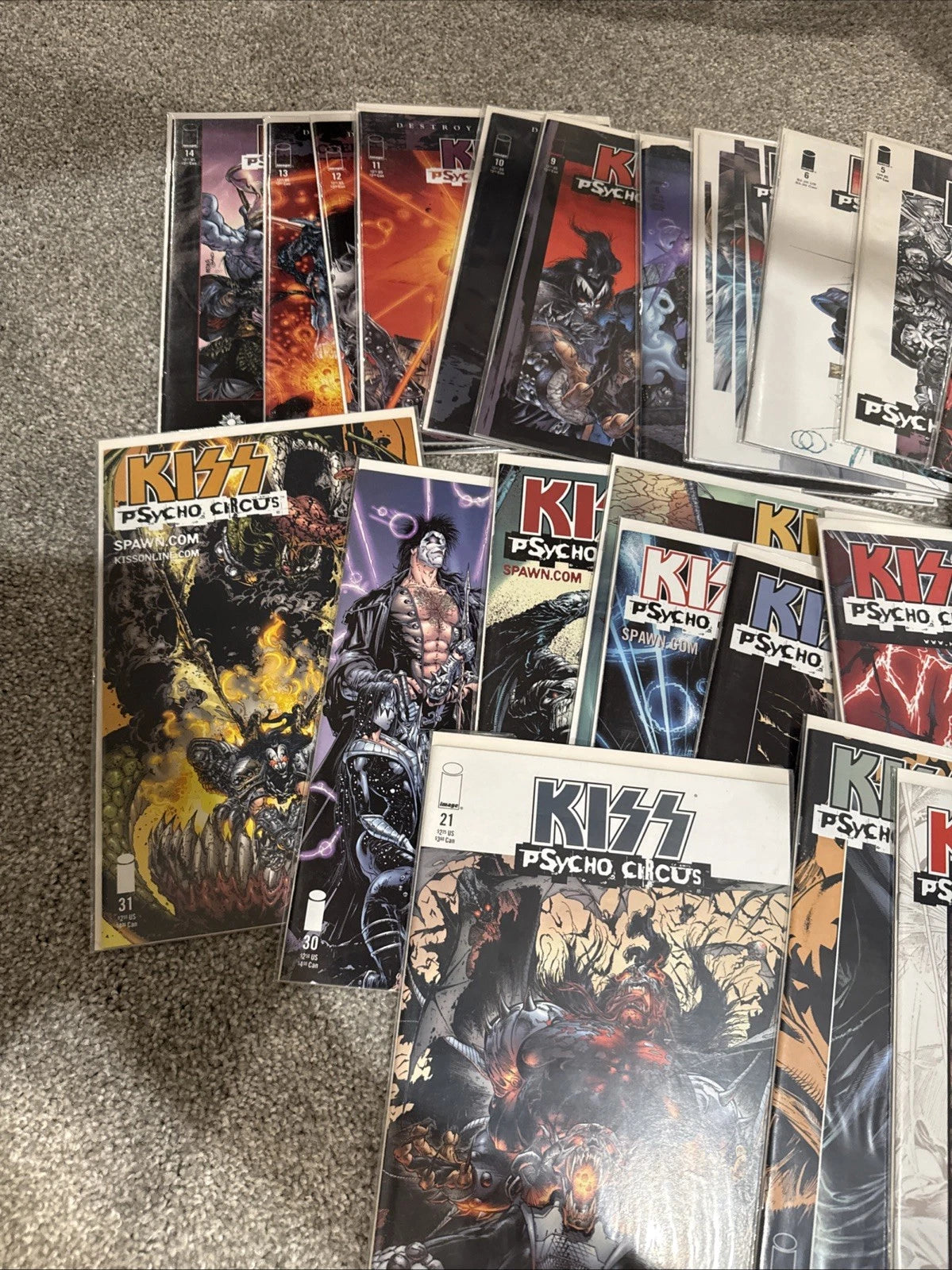 KISS PSYCHO CIRCUS #1-31 IMAGE COMICS 1997 HIGH GRADE SET (31)