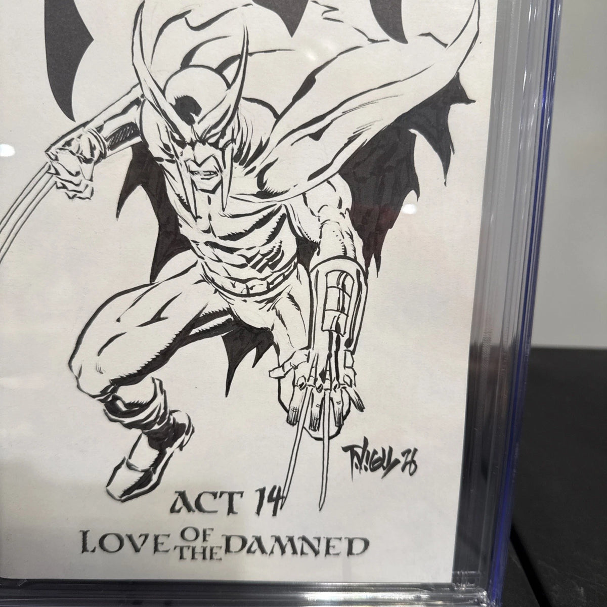 FAUST # 14 CGC 9.6 SS SIGNED AND SKETCHED TIM VIGIL VERY LOW PRINT BLANK COVER