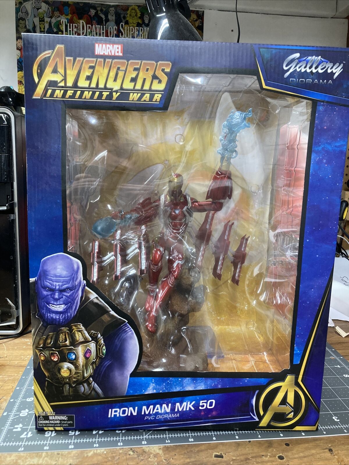 Diamond Select Toys Marvel Gallery Avengers Infinity War Iron Man Mk50 PVC Figur.