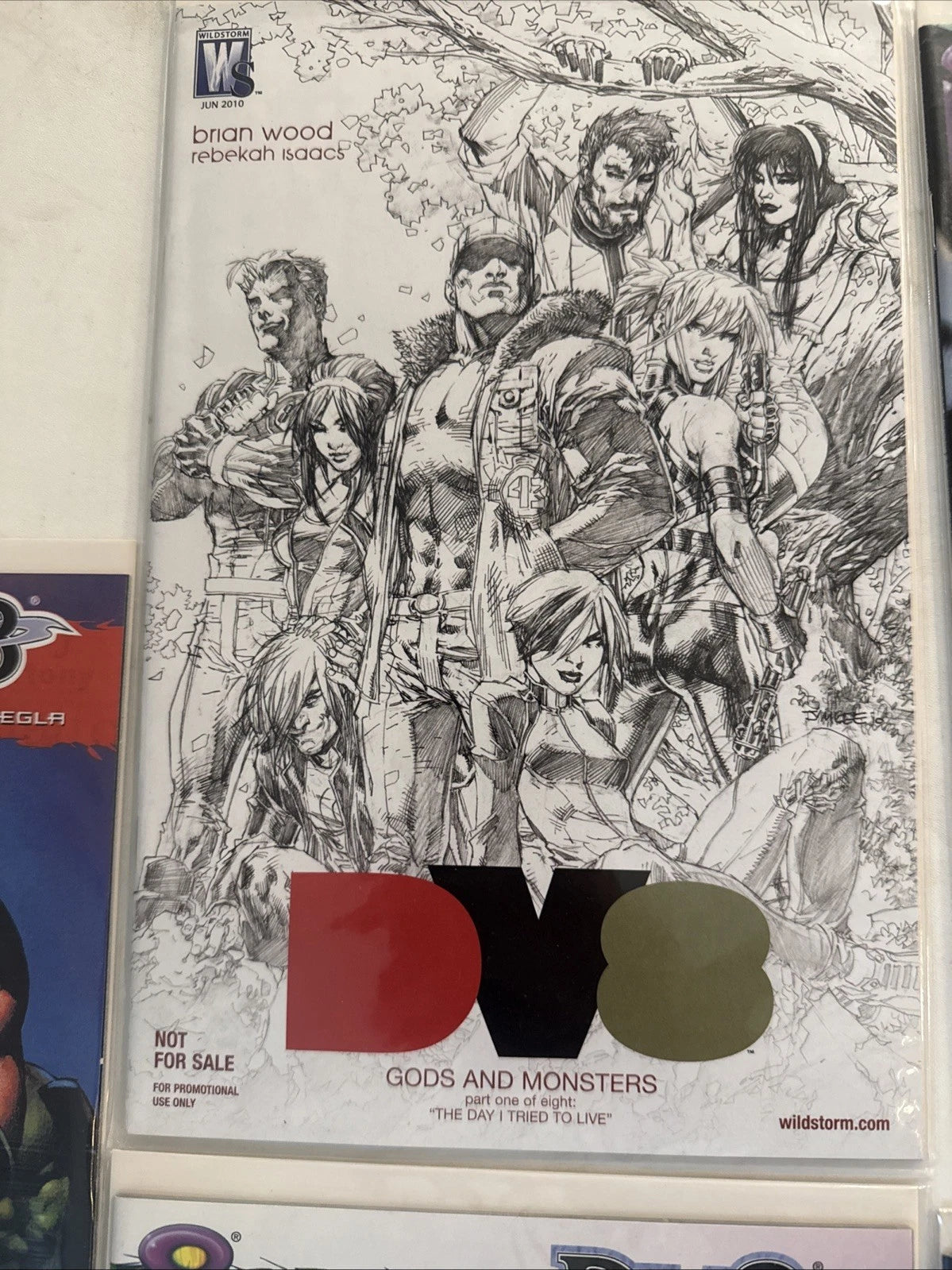 DV8 #1 Complete Set of 8 Variants +Sketch Dave Stevens, Jim Lee, Campbell,