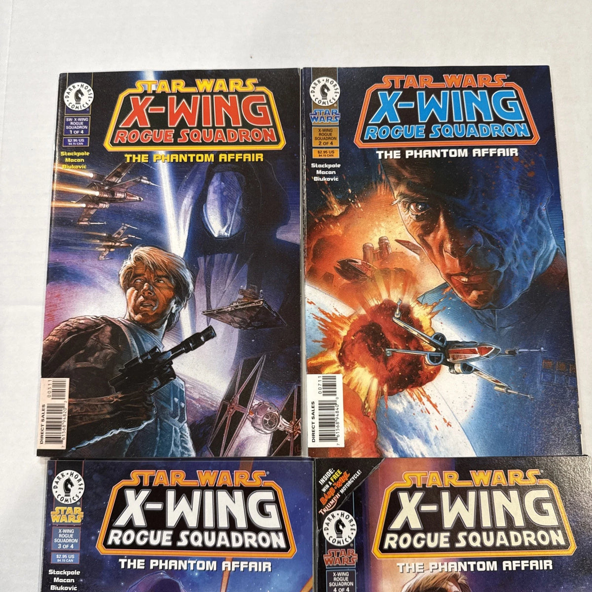 STAR WARS X-Wing Rogue Squadron Phantom Affair #1-4 (1995) High Grade Set