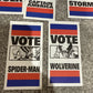 DC VERSUS MARVEL '95 Promos: Vote Marvel Spider-man Hulk Storm Wolverine Captain