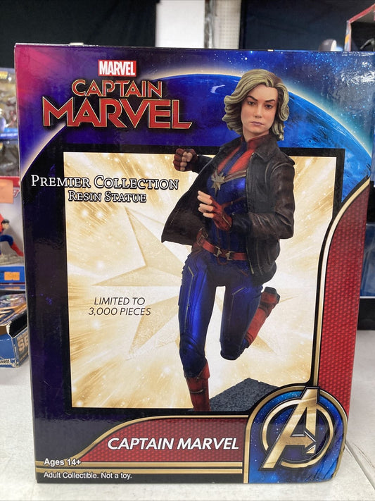 Marvel Premier Collection Captain Marvel 12-Inch Resin Statue.