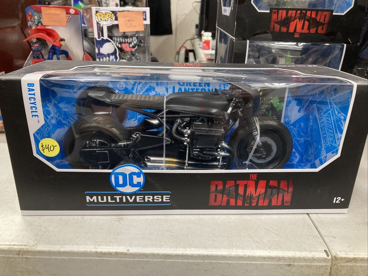 McFarlane Toys DC Multiverse Batcycle: The Batman Movie Action Figure Vehicle.