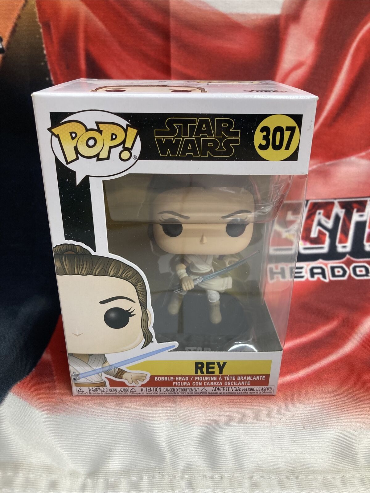 Funko Pop! Movies: Star Wars - Rey Vinyl Figure 307 The Rise of Skywalker.