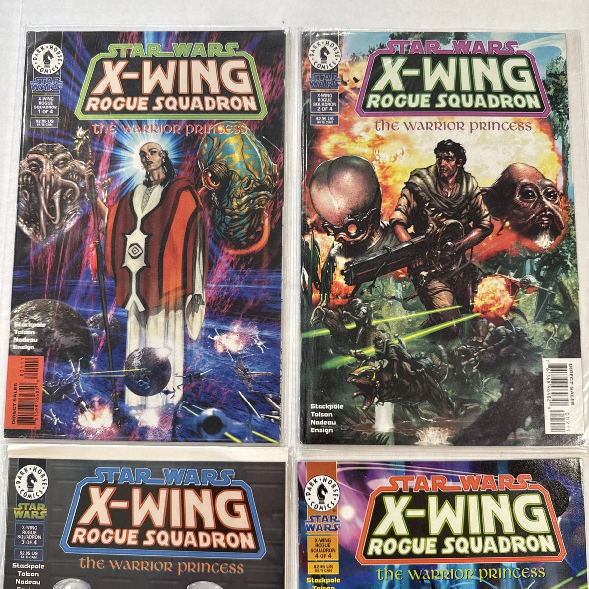 STAR WARS X-Wing Rogue Squadron Warrior Princess 1-4 (1996) High Grade Set