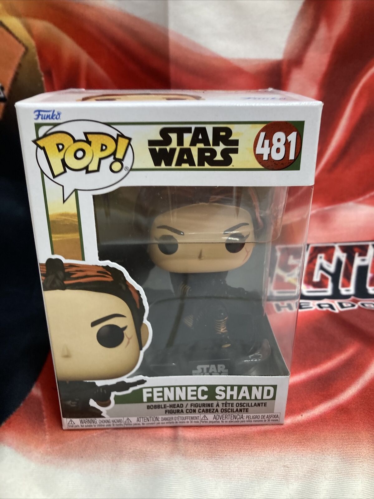 Funko Pop! Star Wars: The Mandalorian Fett Fennec Shand Figure Bobble-Head # 483.