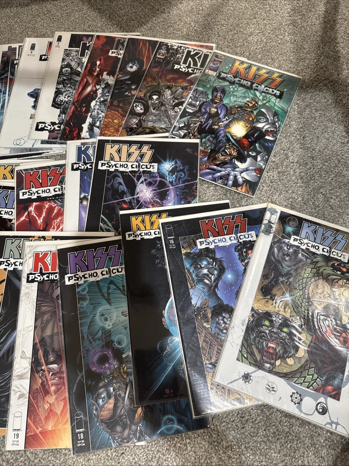 KISS PSYCHO CIRCUS #1-31 IMAGE COMICS 1997 HIGH GRADE SET (31)