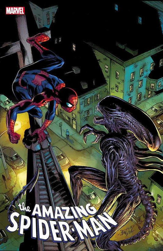 Amazing Spider-Man #56 Bagley Marvel vs Alien Variant