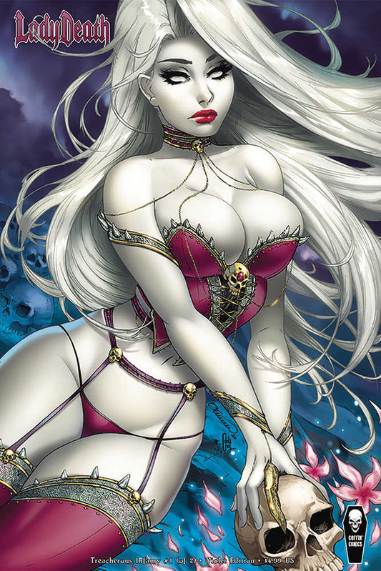 Lady Death Treacherous Infamy #1 (Of 2) Cover B Turner Violet