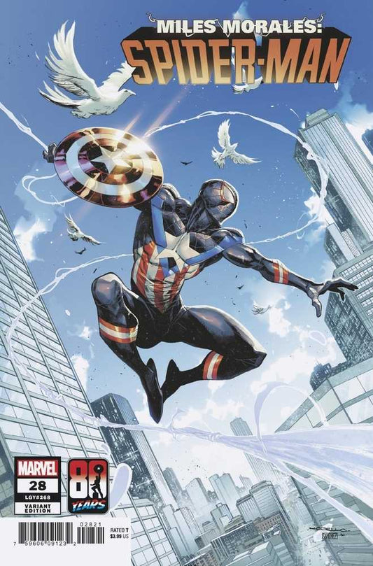 Miles Morales Spider-Man #28 Captain America 80th Variant