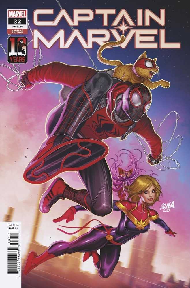 Captain Marvel #32 Nakayama Miles Morales 10th Anniv Variant