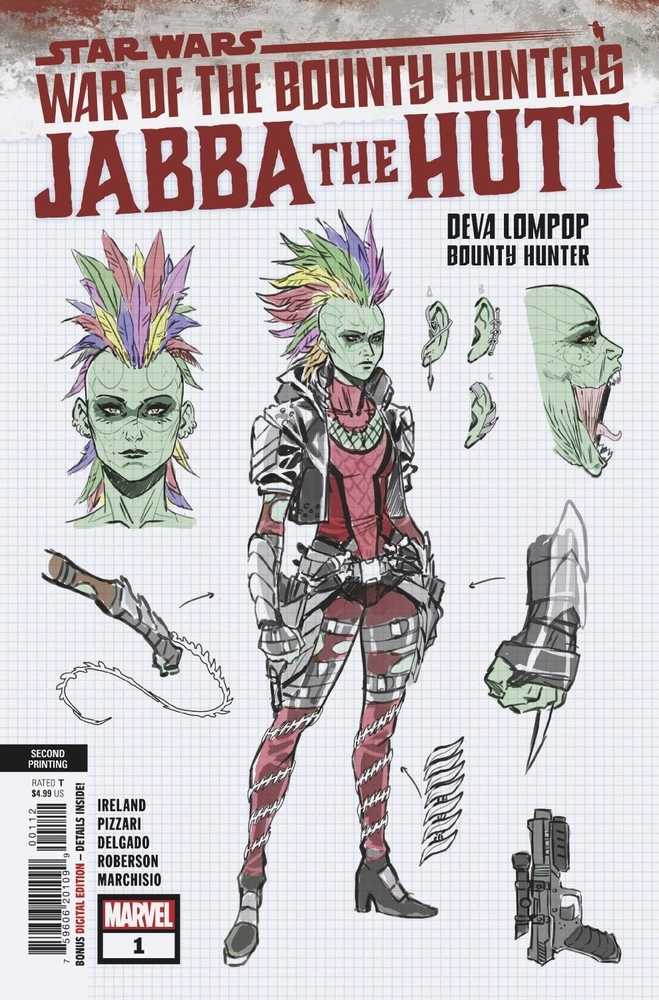 Star Wars War Bounty Hunters Jabba Hutt #1 2nd Print Variant