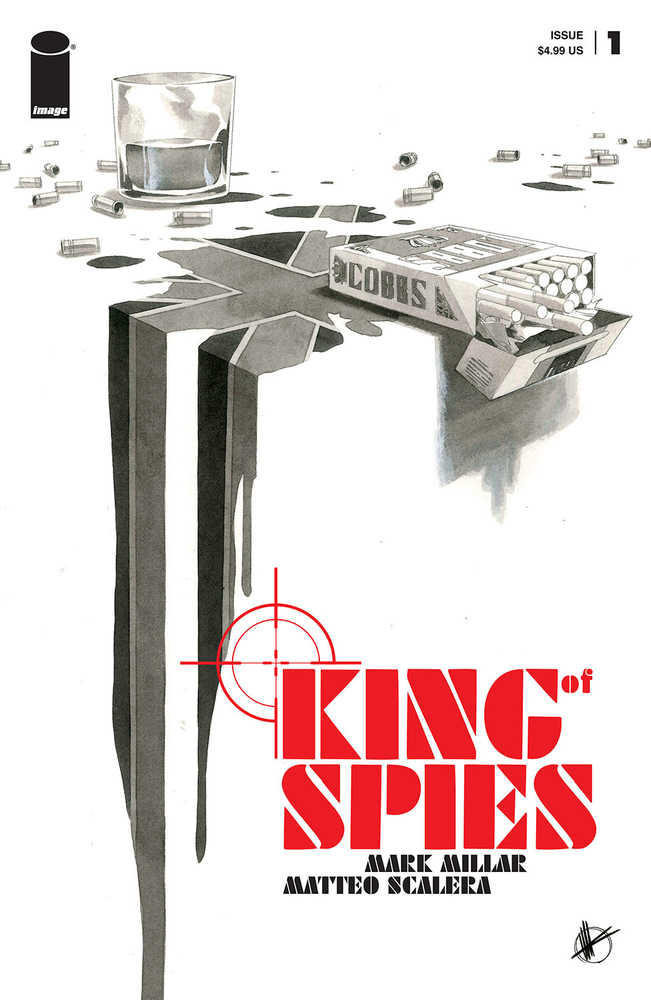 King Of Spies #1 (Of 4) Cover B Scalera Black & White (Mature)