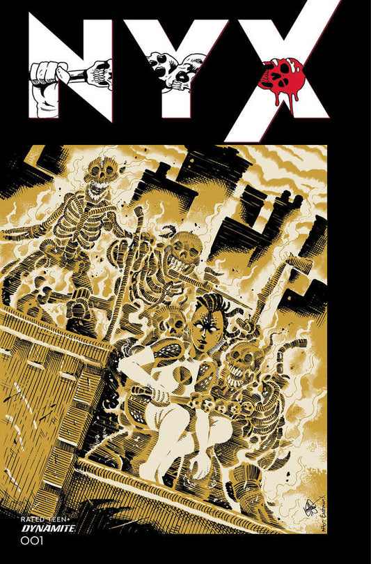 NYX #1 Cover O Foc Bonus Teenage Mutant Ninja Turtles Homage Haeser