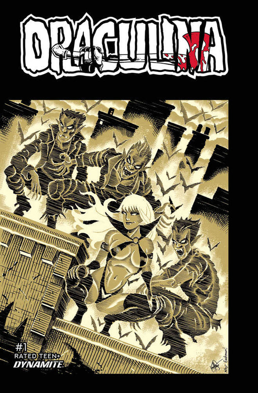 Draculina #1 Cover Q Foc Teenage Mutant Ninja Turtles Homage Haeser Original
