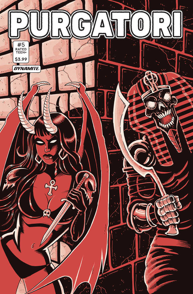 Purgatori #5 Cover J Foc Teenage Mutant Ninja Turtles Homage Haeser Original