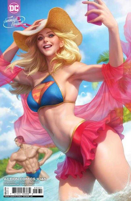 Action Comics #1046 Cover C Stanley Artgerm Lau Swimsuit Card Stock Variant