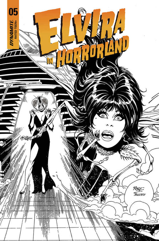 Elvira In Horrorland #5 Cover F 15 Copy Variant Edition Royle Black & White