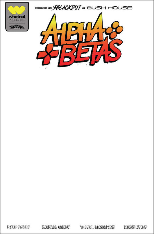 Alpha Betas #1 (Of 4) Cover E Blank Sketch Variant (Mature)