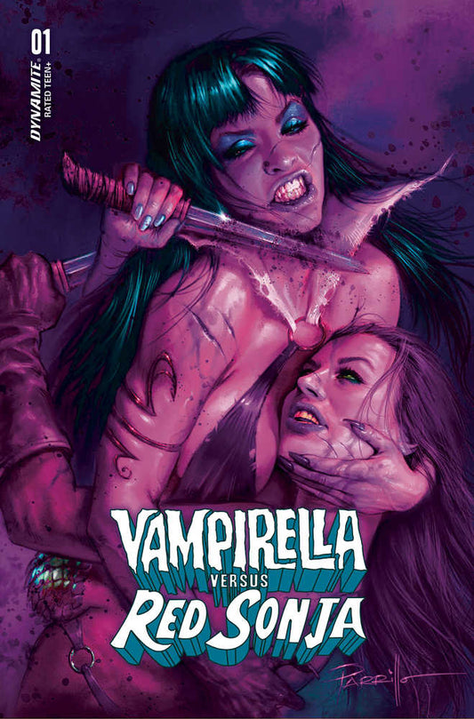 Vampirella vs Red Sonja #1 Cover R Foc Parrillo Ultraviolet