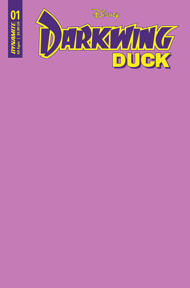 Darkwing Duck #1 Cover F Blank Authentix