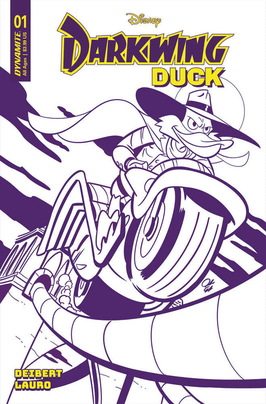 Darkwing Duck #1 Cover O 75 Copy Variant Edition Edgar Purple Line Art