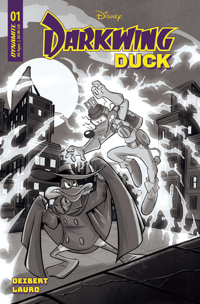 Darkwing Duck #1 Cover R 150 Copy Variant Edition Lauro Black & White