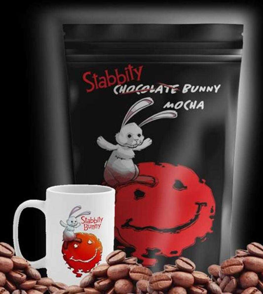 Comics & Coffee Mocha Stabbity Bunny MED Roast 12oz