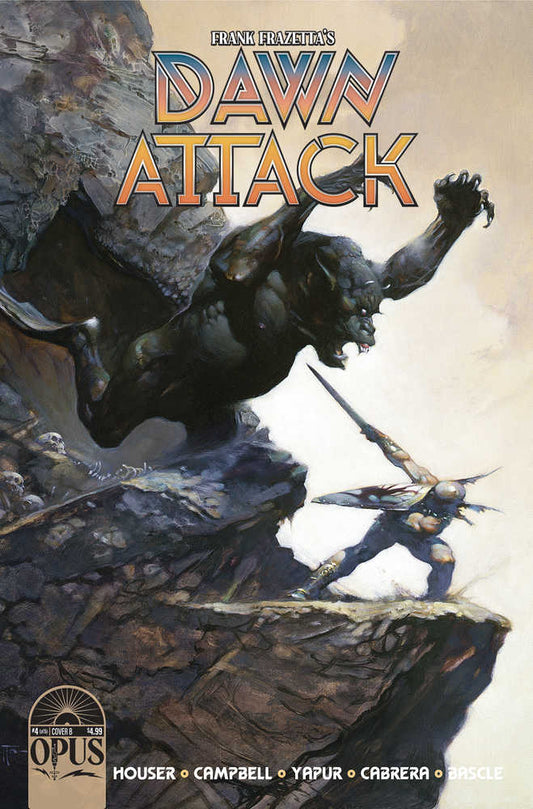 Frank Frazettas Dawn Attack #4 (Of 5) Cover B Frazetta