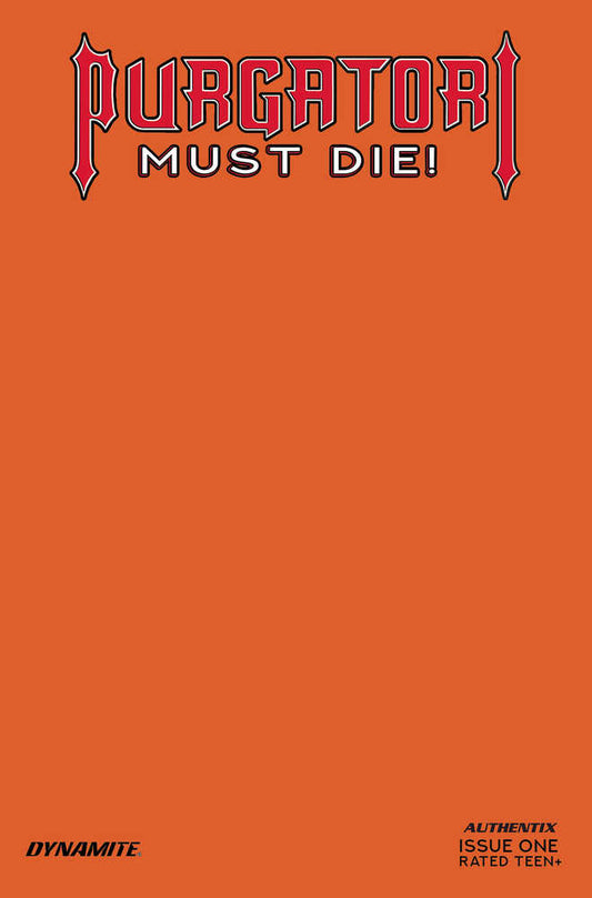 Purgatori Must Die #1 Cover Q Foc Hellfire Orange Blank Authen